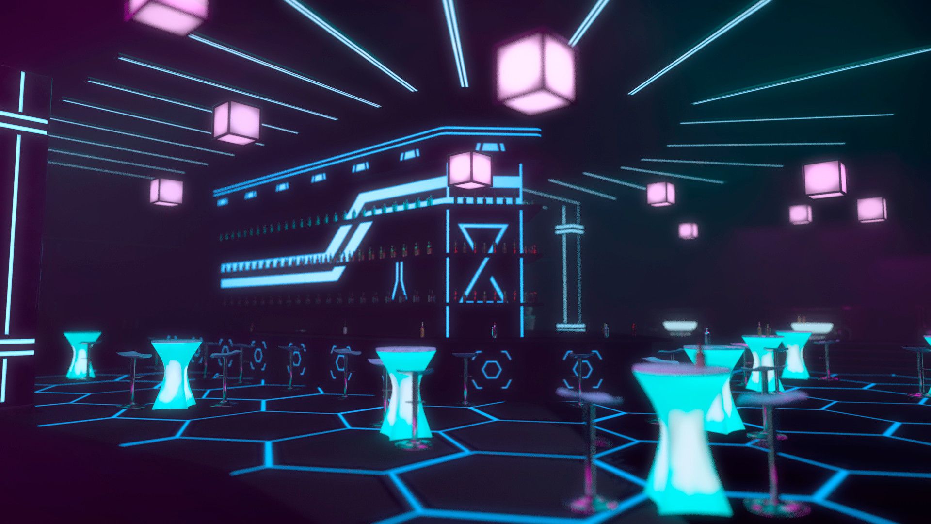 1920x1080 Futuristic bar