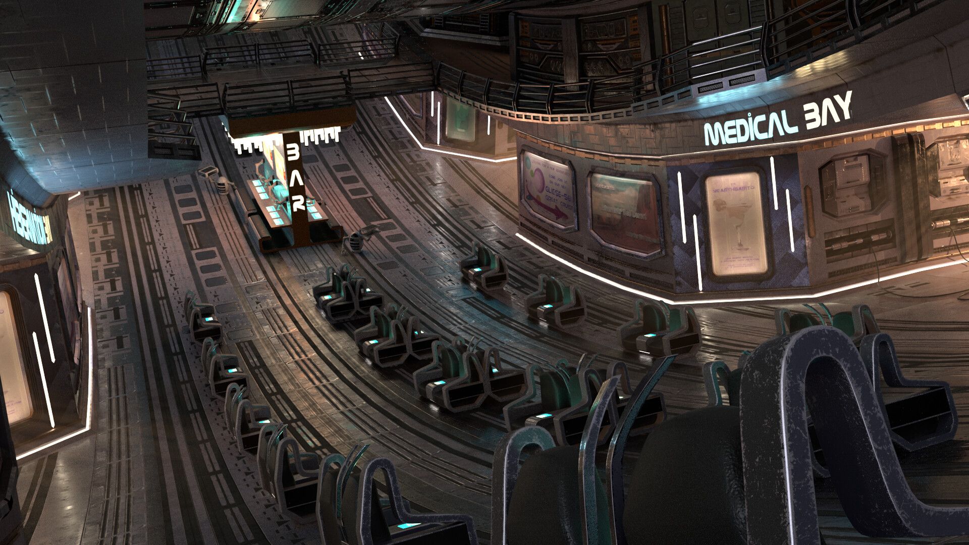 1920x1080 Kathy Huynh Fi Spaceship Bar Lounge