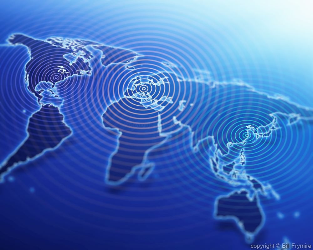 1000x800 world map with communication lines