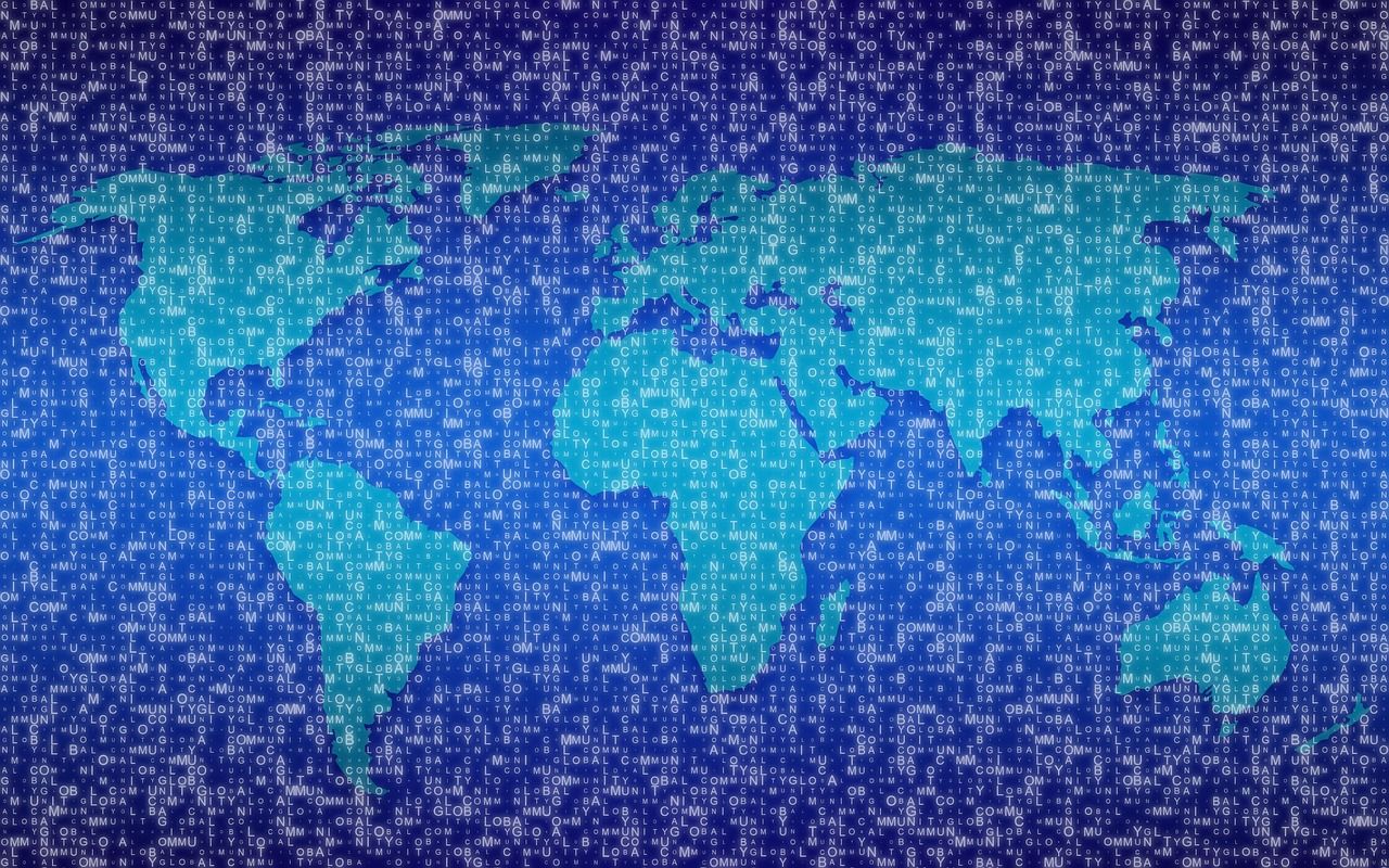 1280x800 Download Digital Network World. Royalty Free Stock Illustration Image