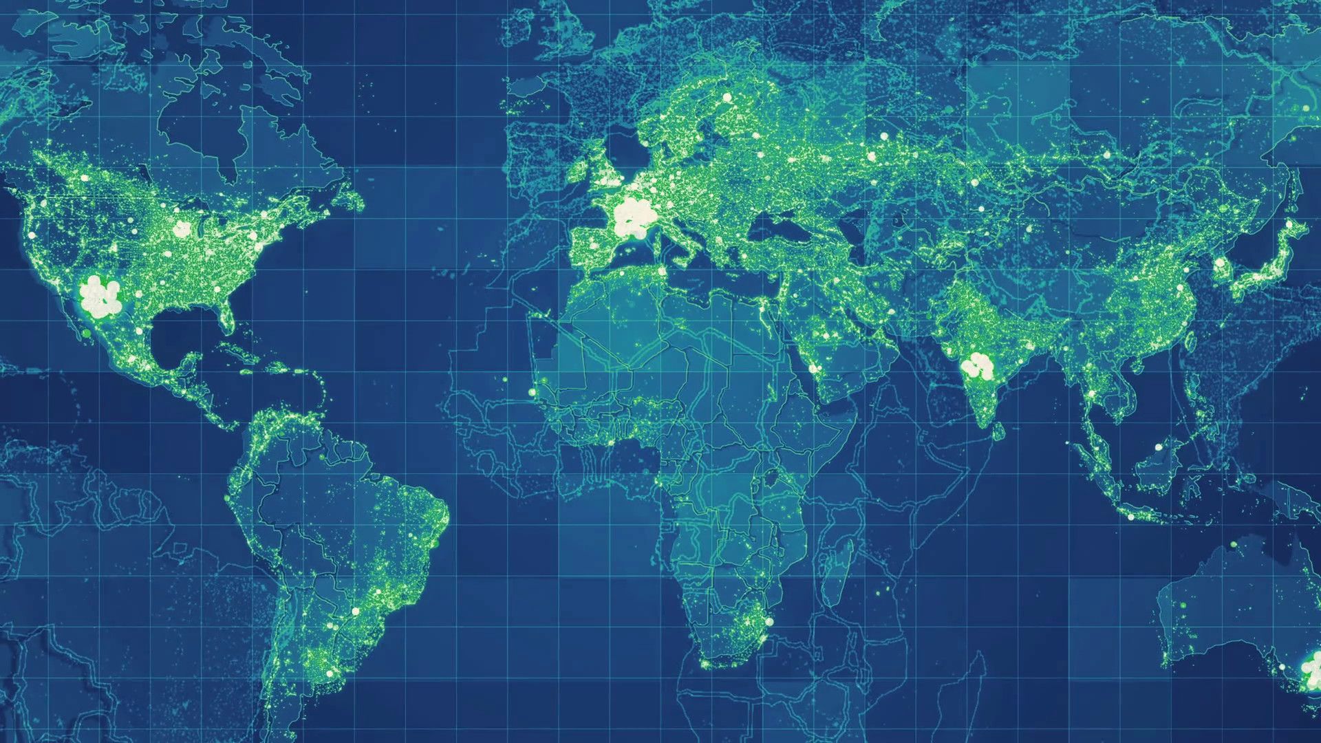 1920x1080 Globe Map Wallpaper
