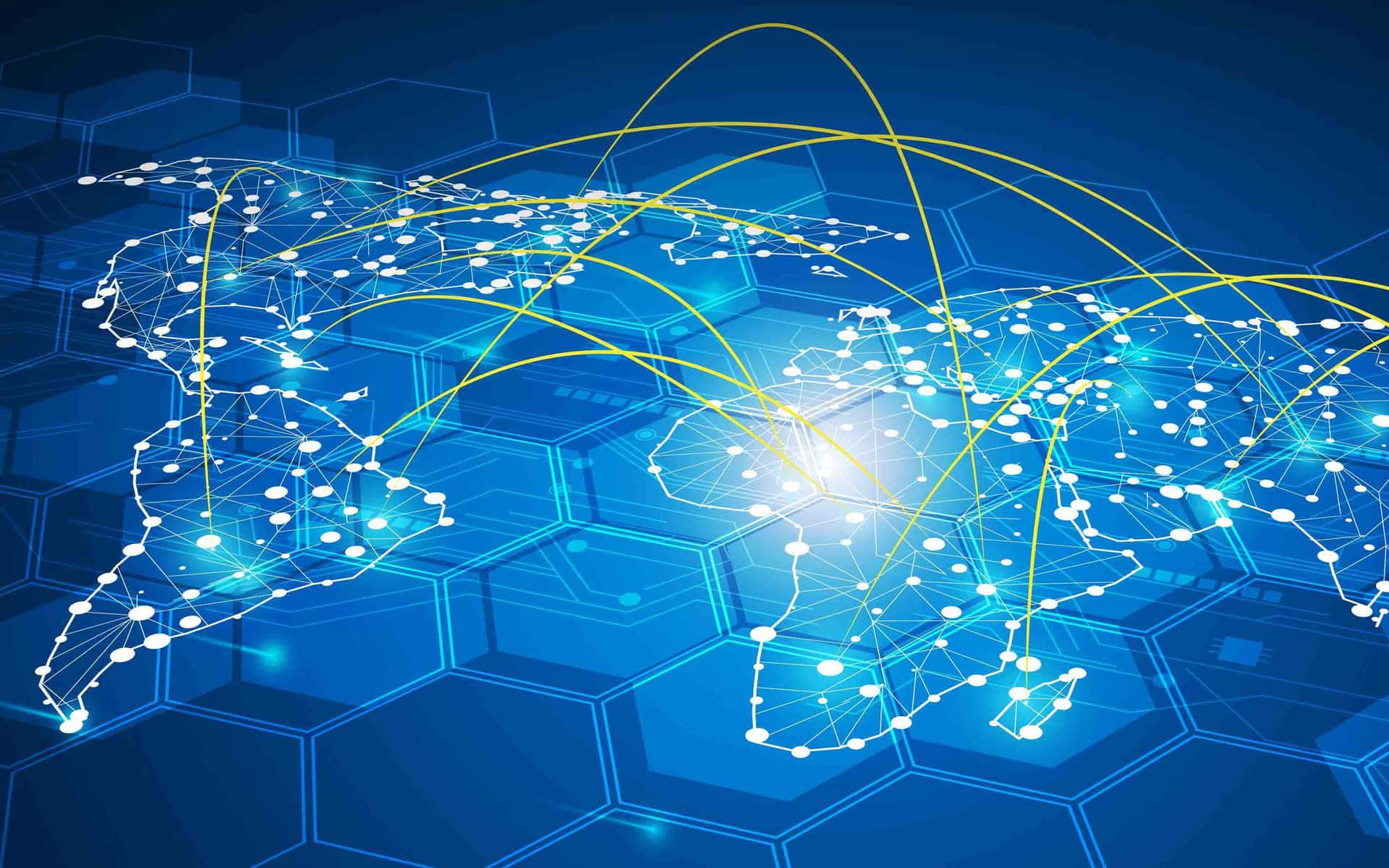 1920x1200 Global Network Connectivity Concept Wallpaper