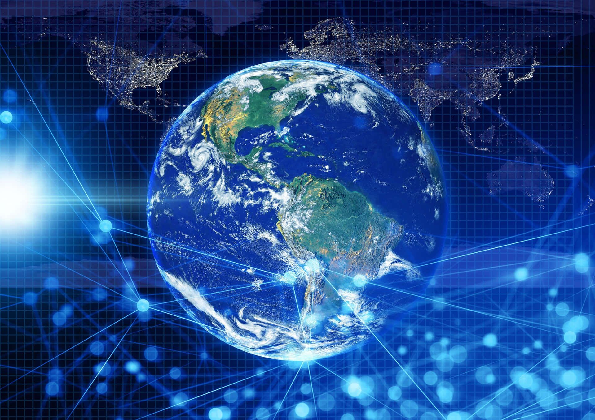 1920x1358 Download Global Network Wallpaper