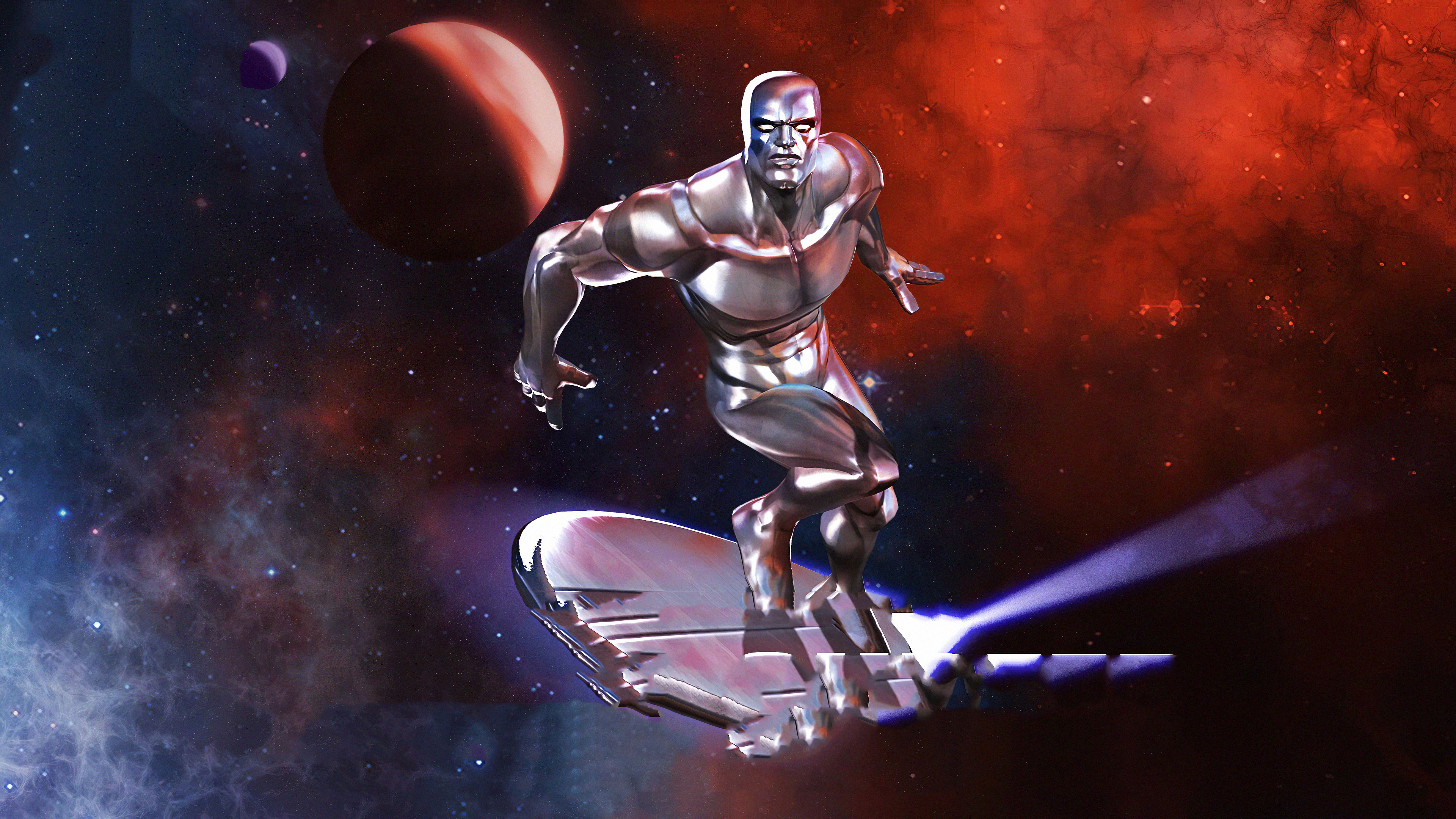 3840x2160 Silver Surfer HD Wallpaper and 4K Background
