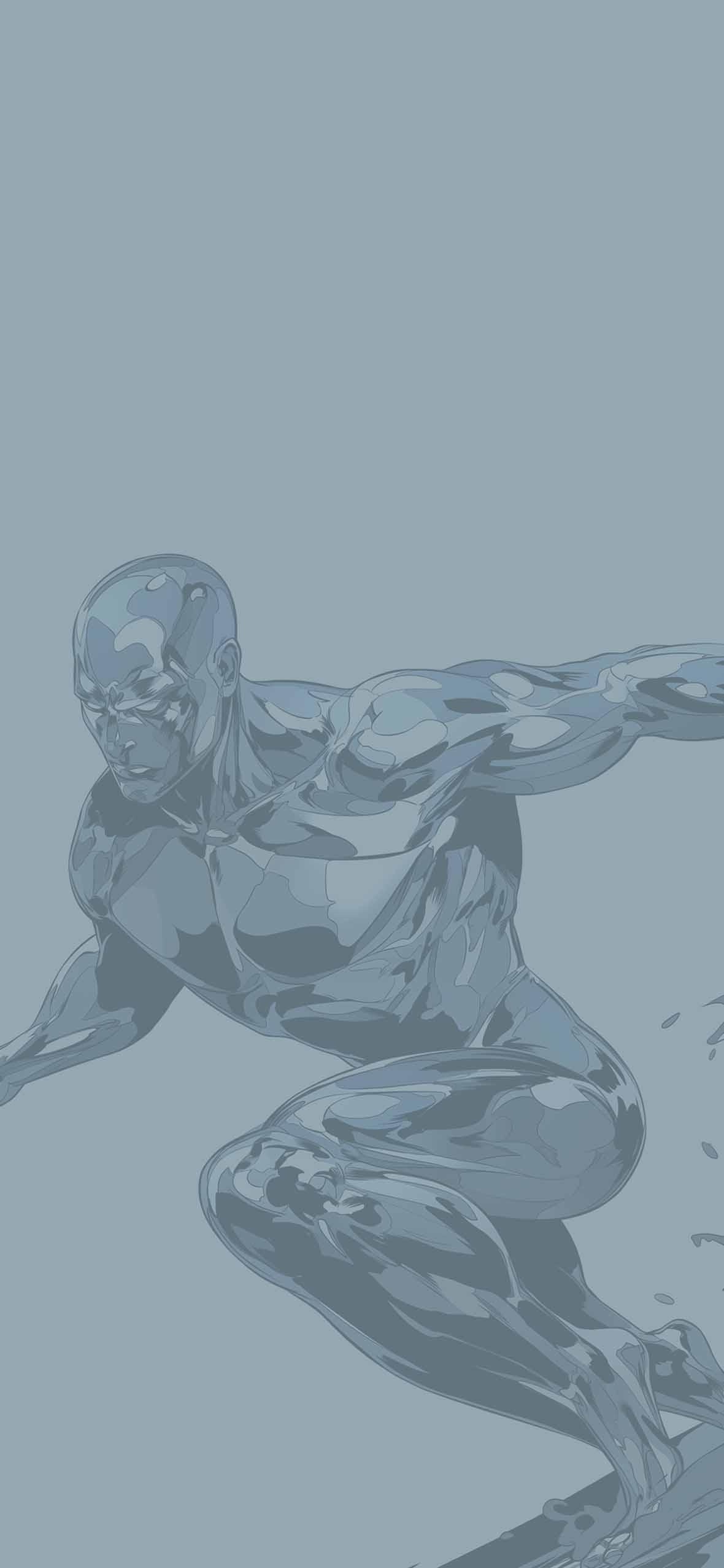 1180x2554 Heroic Silver Surfer Marvel Wallpaper Wallpaper iPhone