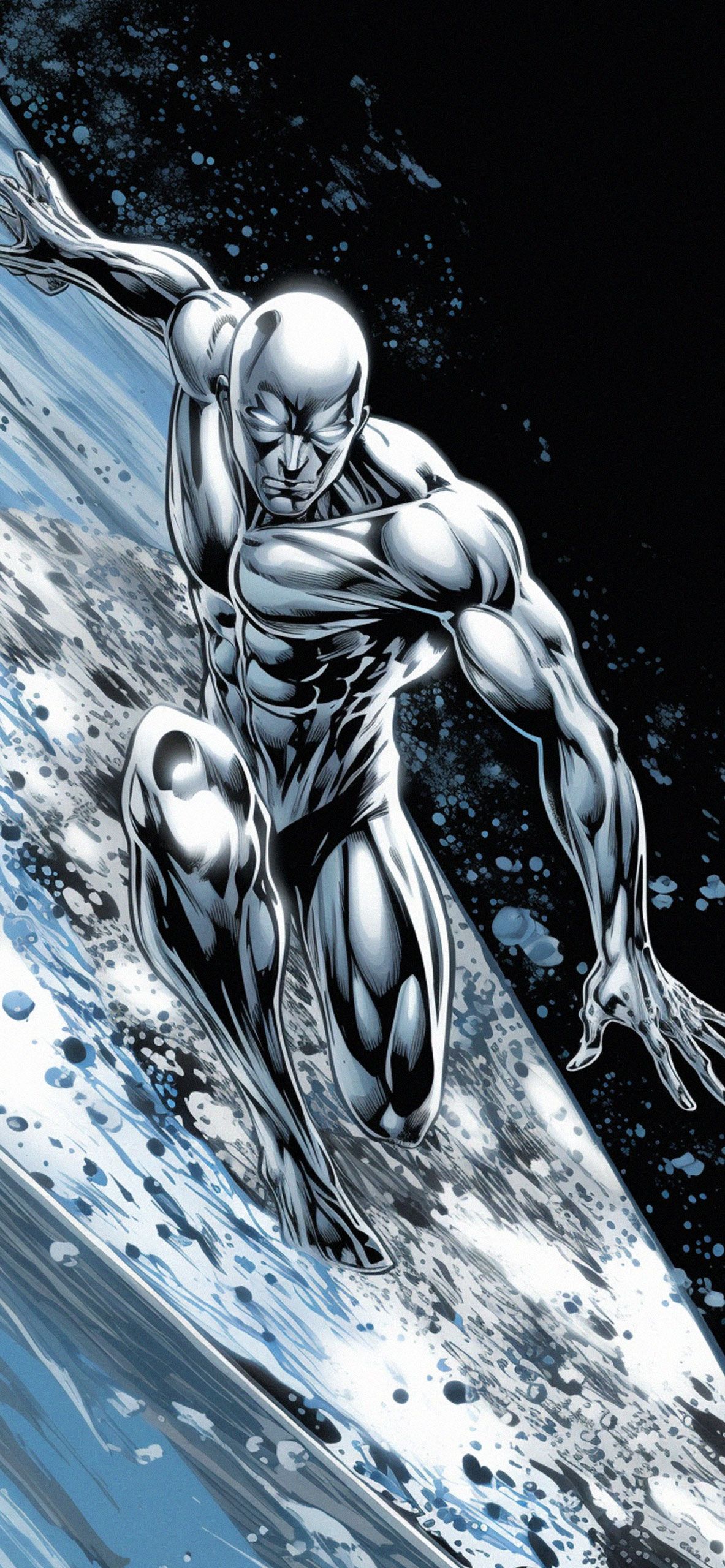 1183x2560 Silver Surfer iPhone Wallpaper