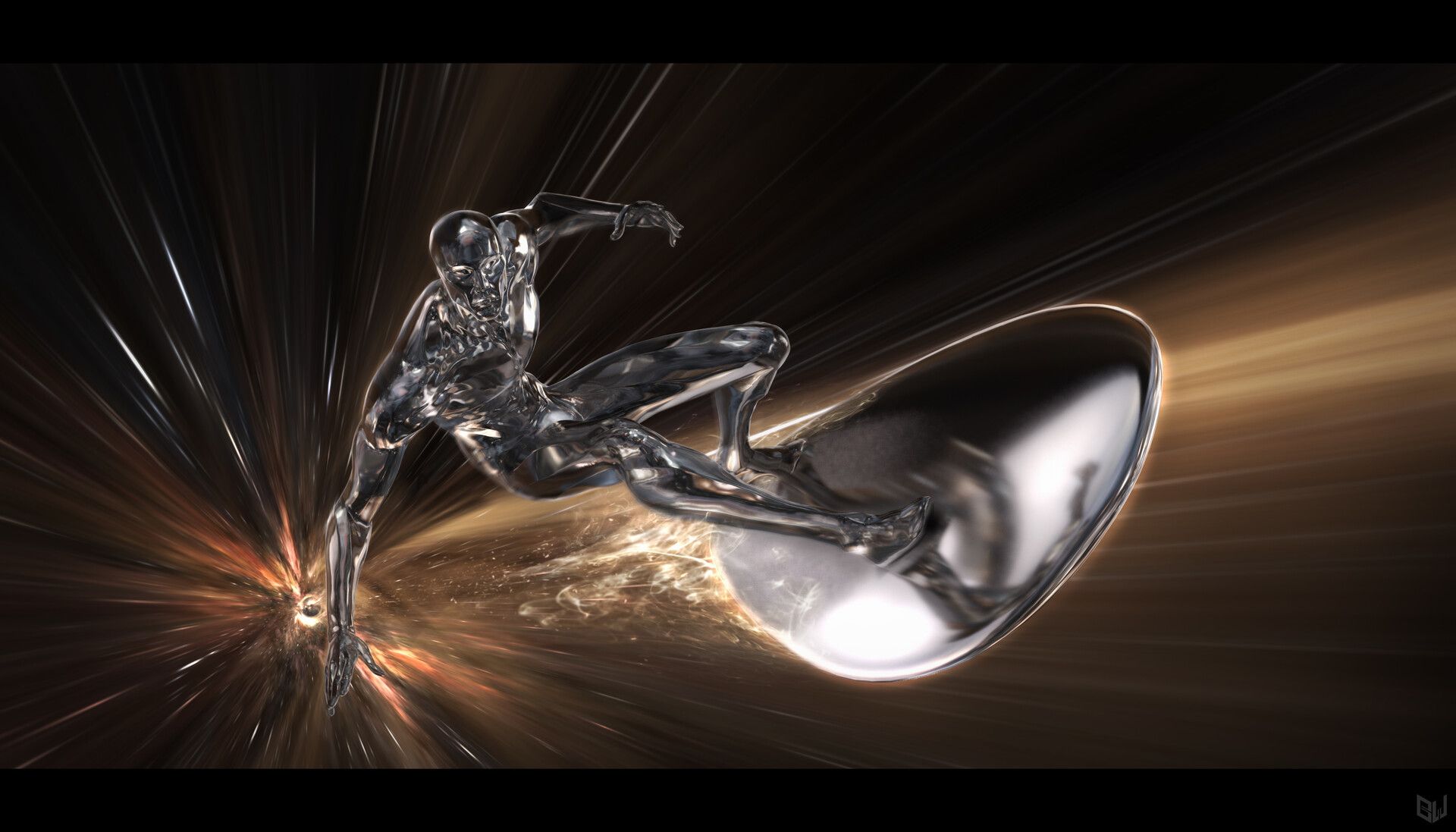 1920x1097 Silver Surfer Design (Fan Art)