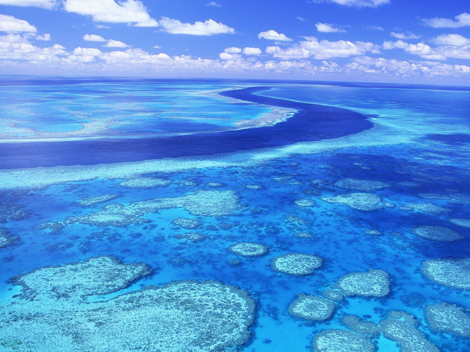 1600x1200 australia, Great, Barrier, Reef, Aerial, View Wallpaper HD / Desktop and Mobile Background