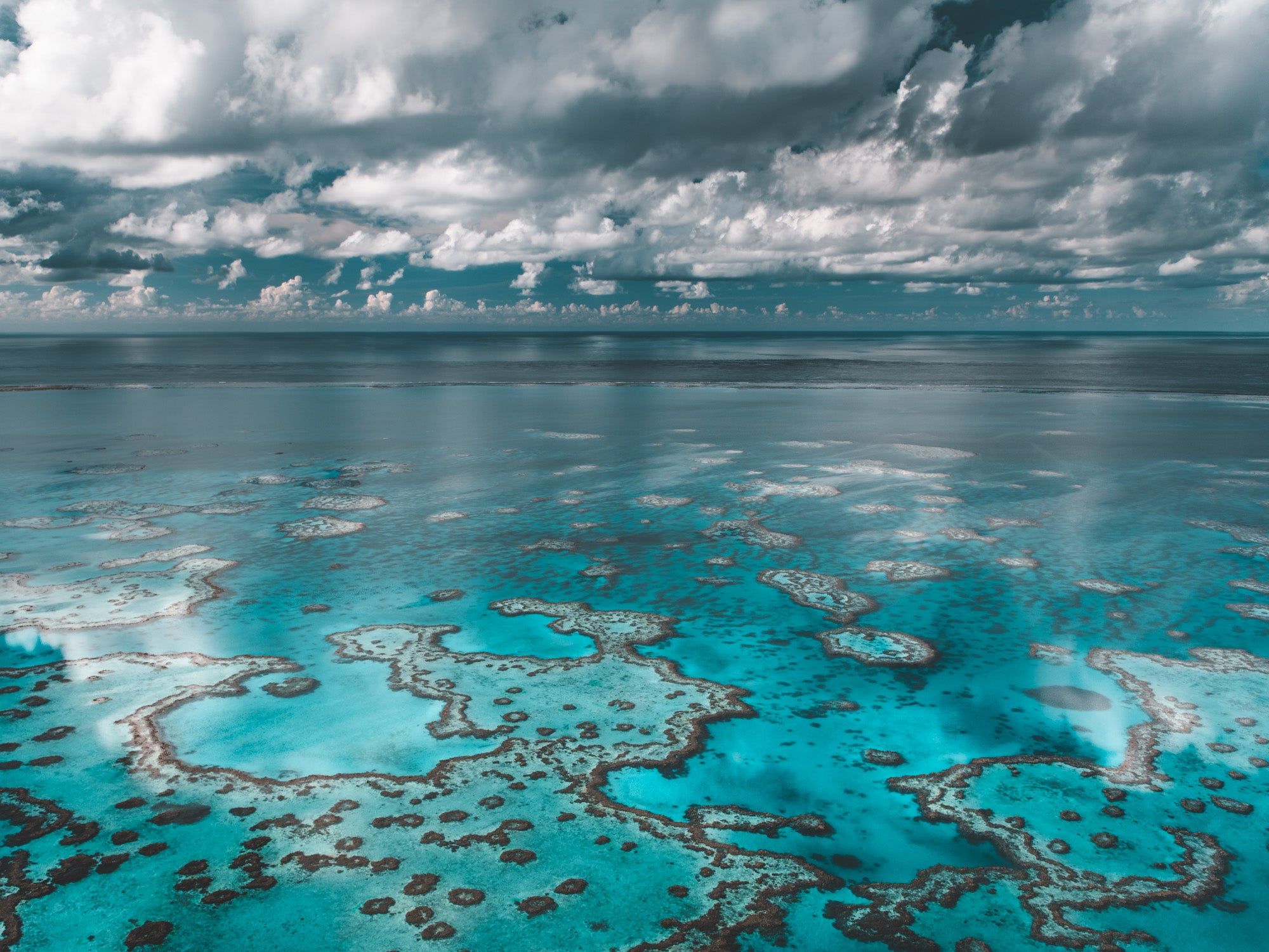 2000x1500 Great Barrier Reef Aerial Print