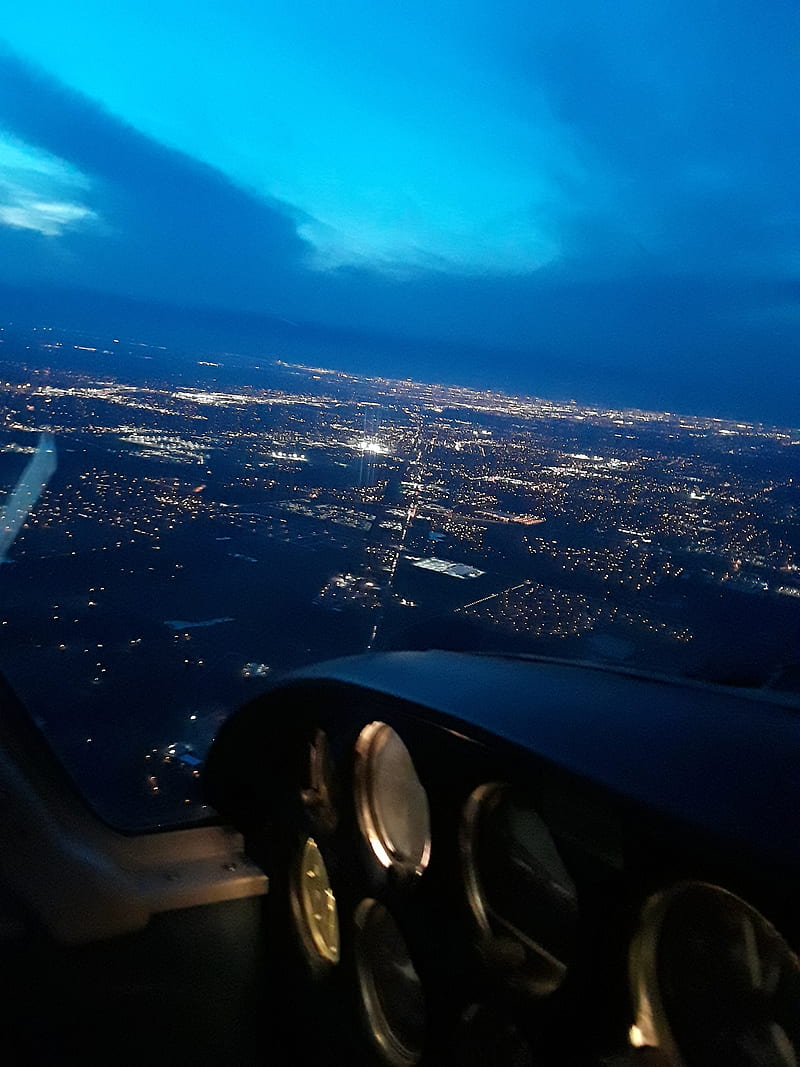 800x1067 Plane ride, airplane, night, scenery, view, window, HD phone wallpaper