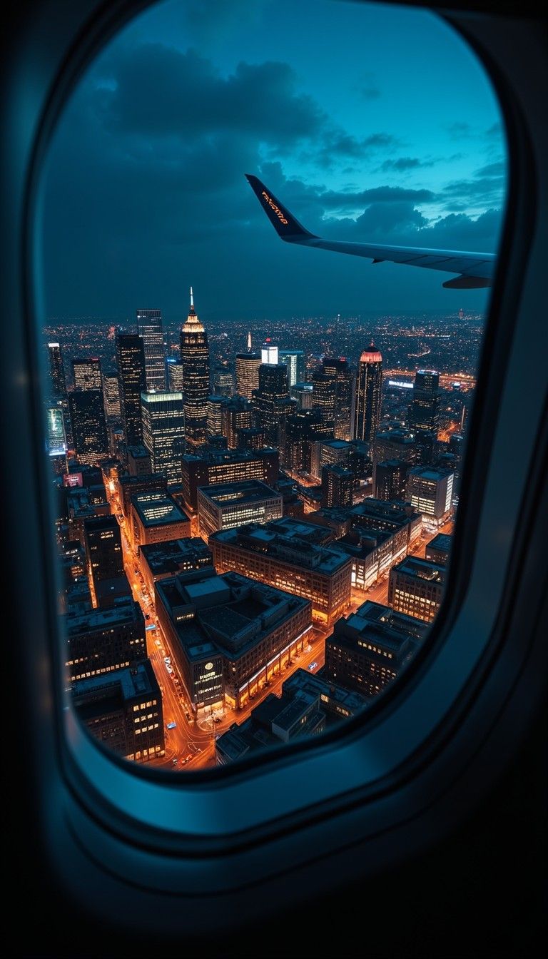 768x1344 Free City Lights View Image, Night, Lights