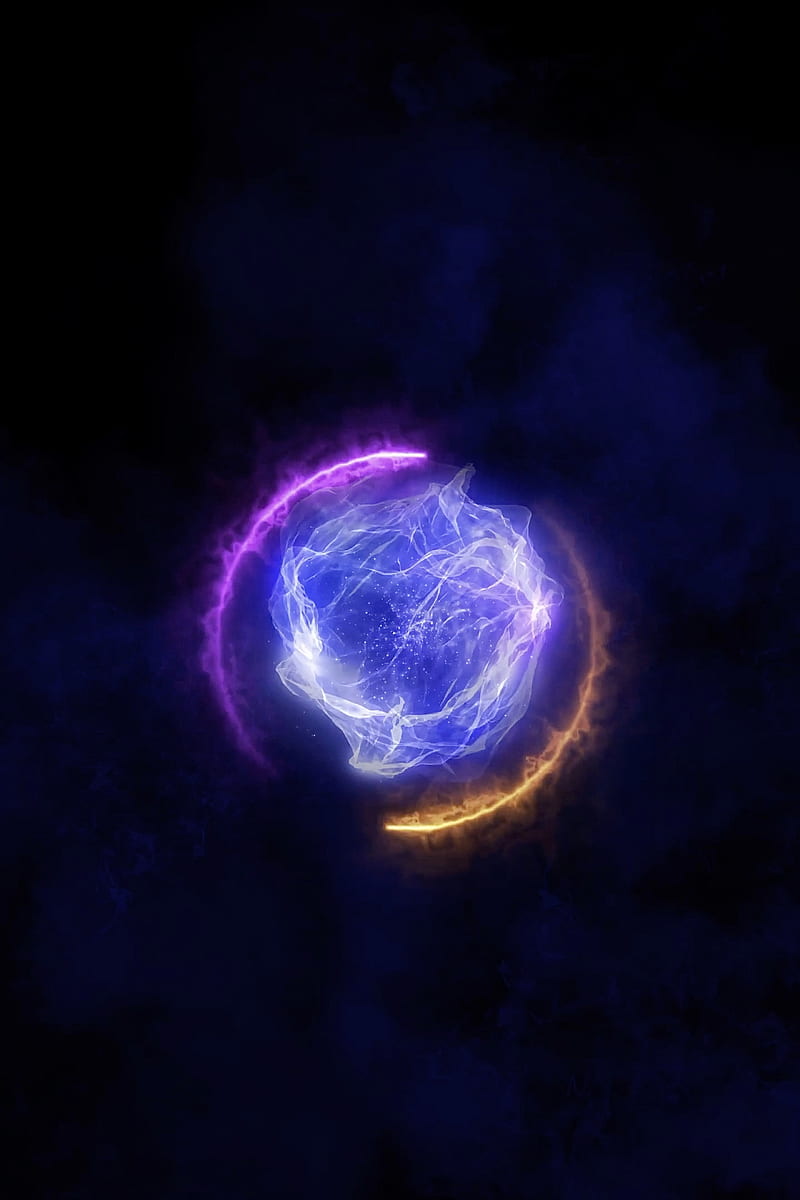 800x1200 HD blue energy ball wallpaper