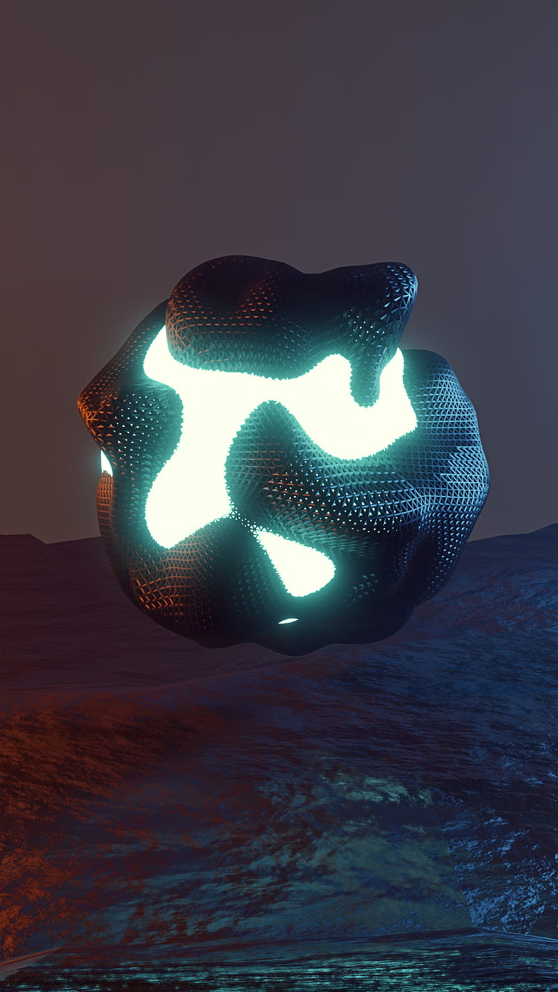 800x1422 Orb Matter, 3D orb, abstract, alien, energy ball, fantasy, glowing orb, sci fi, HD phone wallpaper