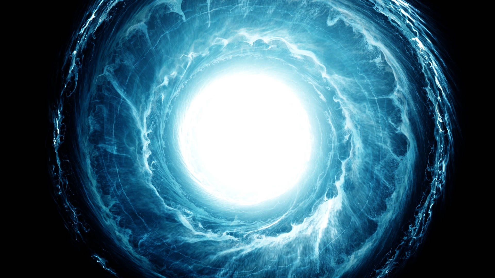 1920x1080 Download Energy In Blue Spiral Wallpaper