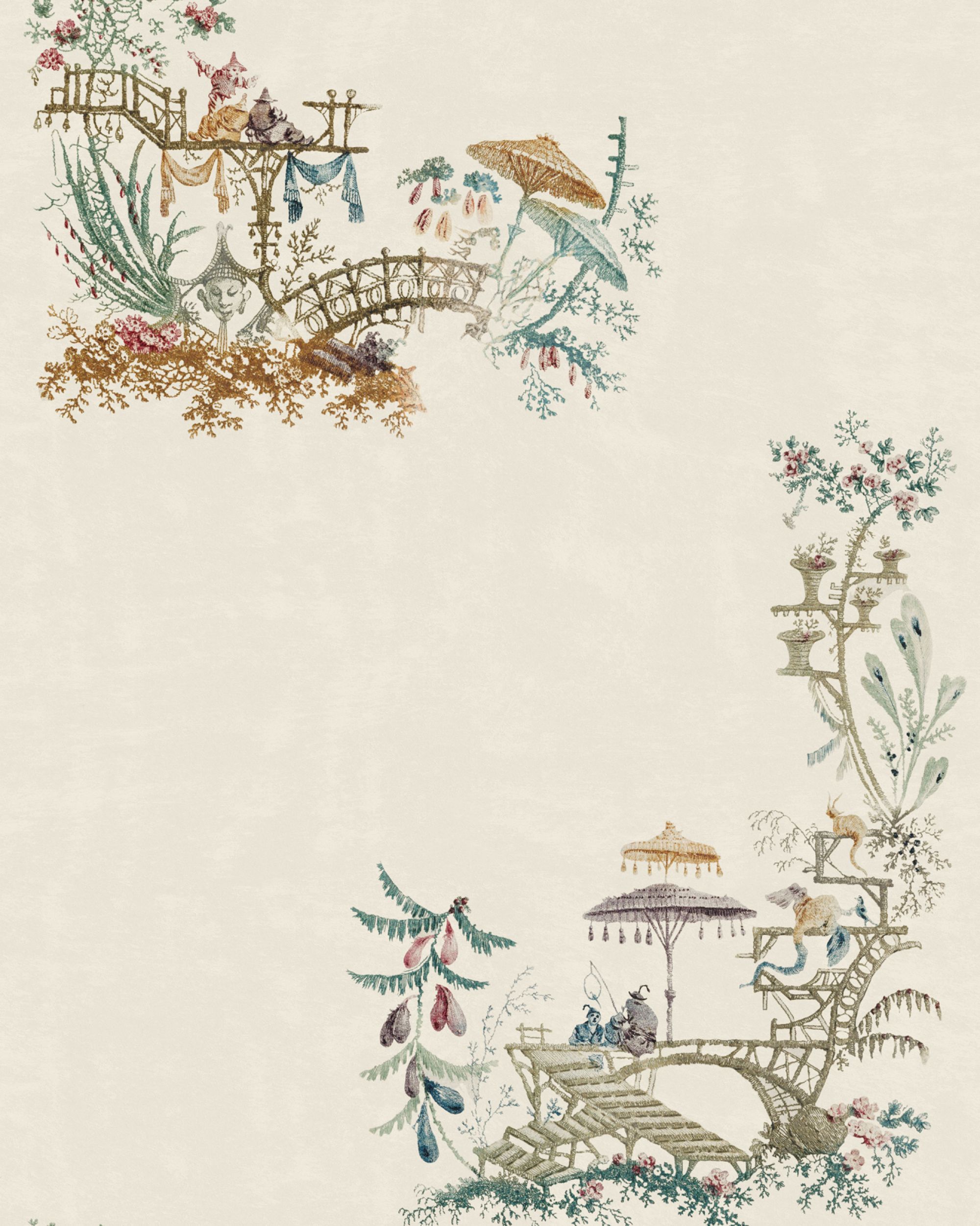 2000x2500 CHINOISERIE Coconut Wallpaper