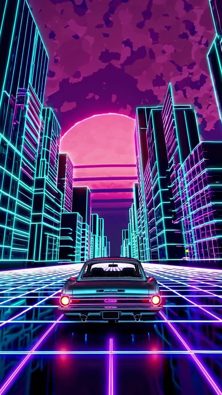 720x1280 Retrofuturistic car Videos and 4K to download