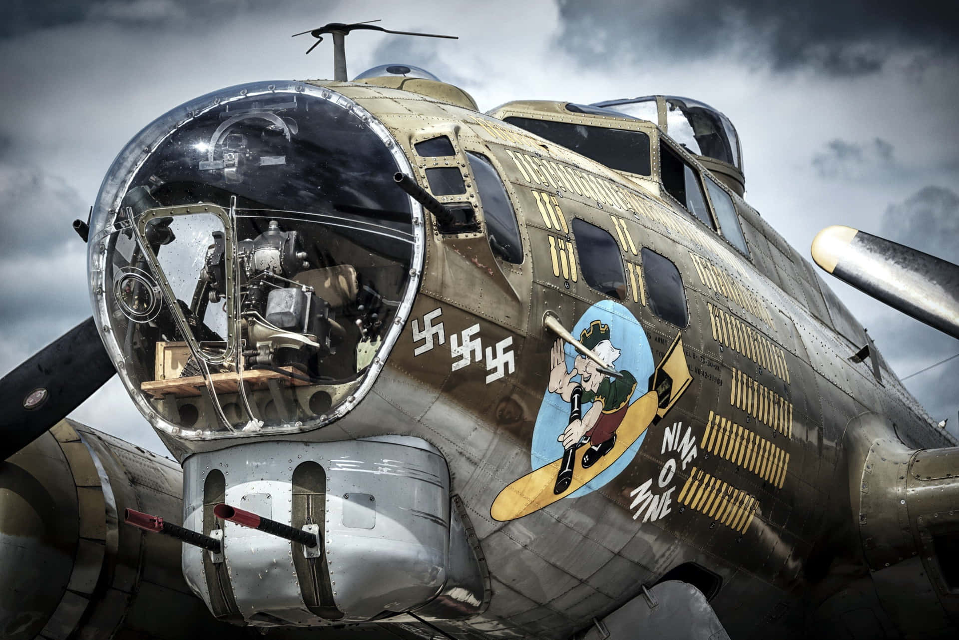 1920x1282 Download WW2 iPhone Aircraft Dark Skies Wallpaper