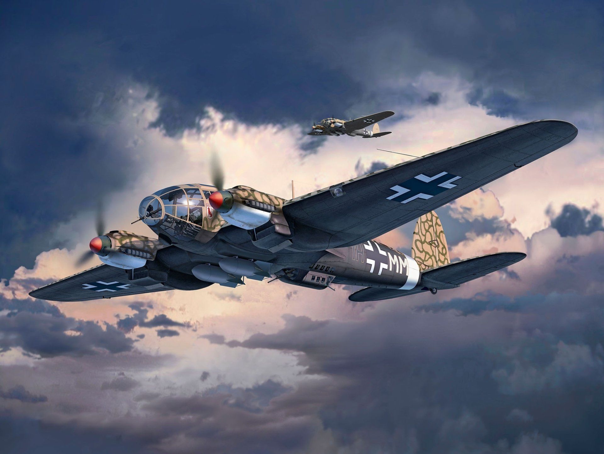1920x1444 Heinkel He 111 Luftwaffe Bomber HD Wallpaper