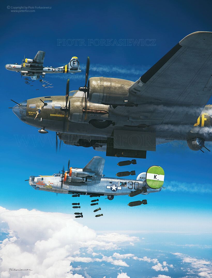 820x1076 Piotr Forkasiewicz Bombers of World War Two