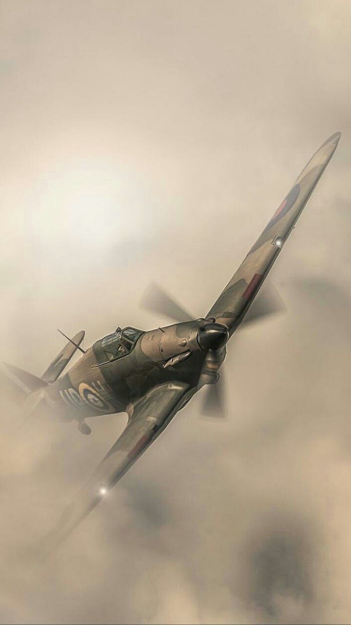 720x1280 WW II British fighter. Excellent wallpaper. Vintage aircraft wallpaper, Warbirds wallpaper, Ww1 plane wallpaper