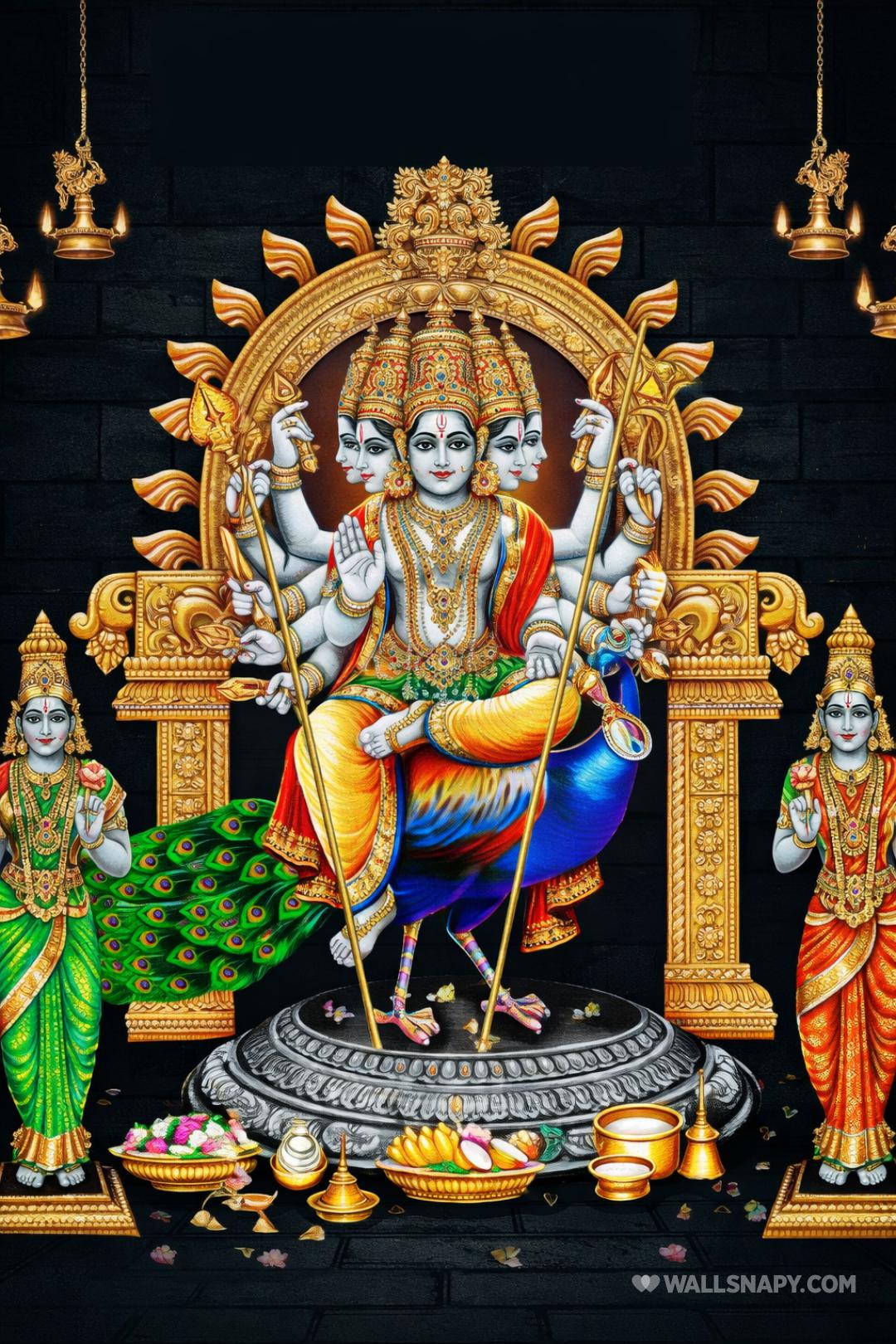 1080x1620 Arupadai murugan six faces mobile HD 1080p download