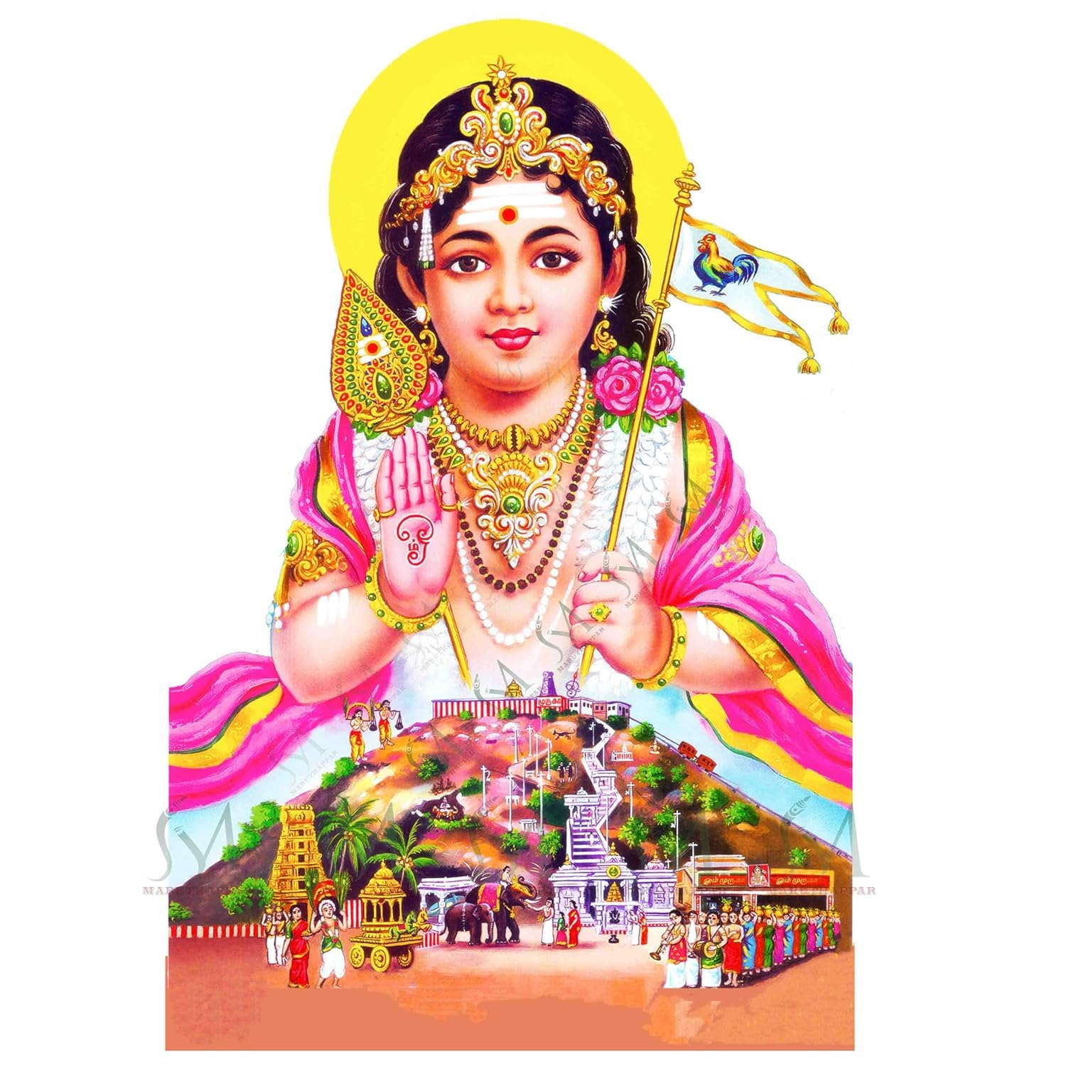 1500x1500 MARUTHAPPAR Arupadai Murugan Cutout. Murugan Photo padai veedu murugan Photo. murugan Cutout. murugan Poster 8 X 6 Inch : Amazon.in: Home & Kitchen