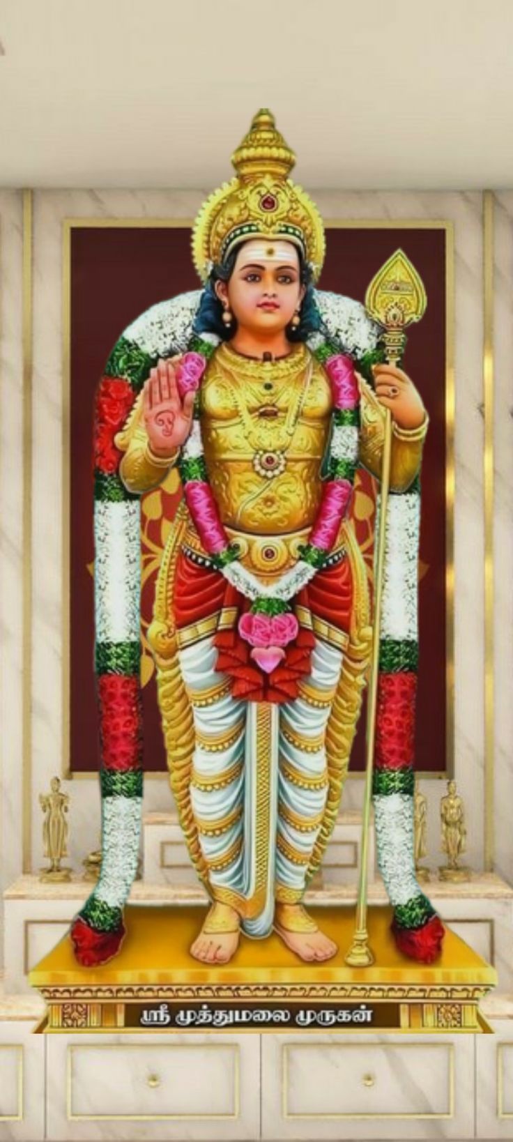 736x1638 Arupadai murugan image HD. Thiruchenthur murugan HD wallpaper, Murugan temple HD wallpaper, Om sai ram