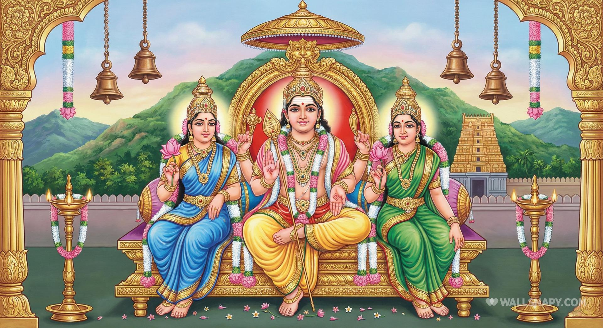1920x1047 Art thiruthani arupadai murugan HD desktop wallpaper wedding card