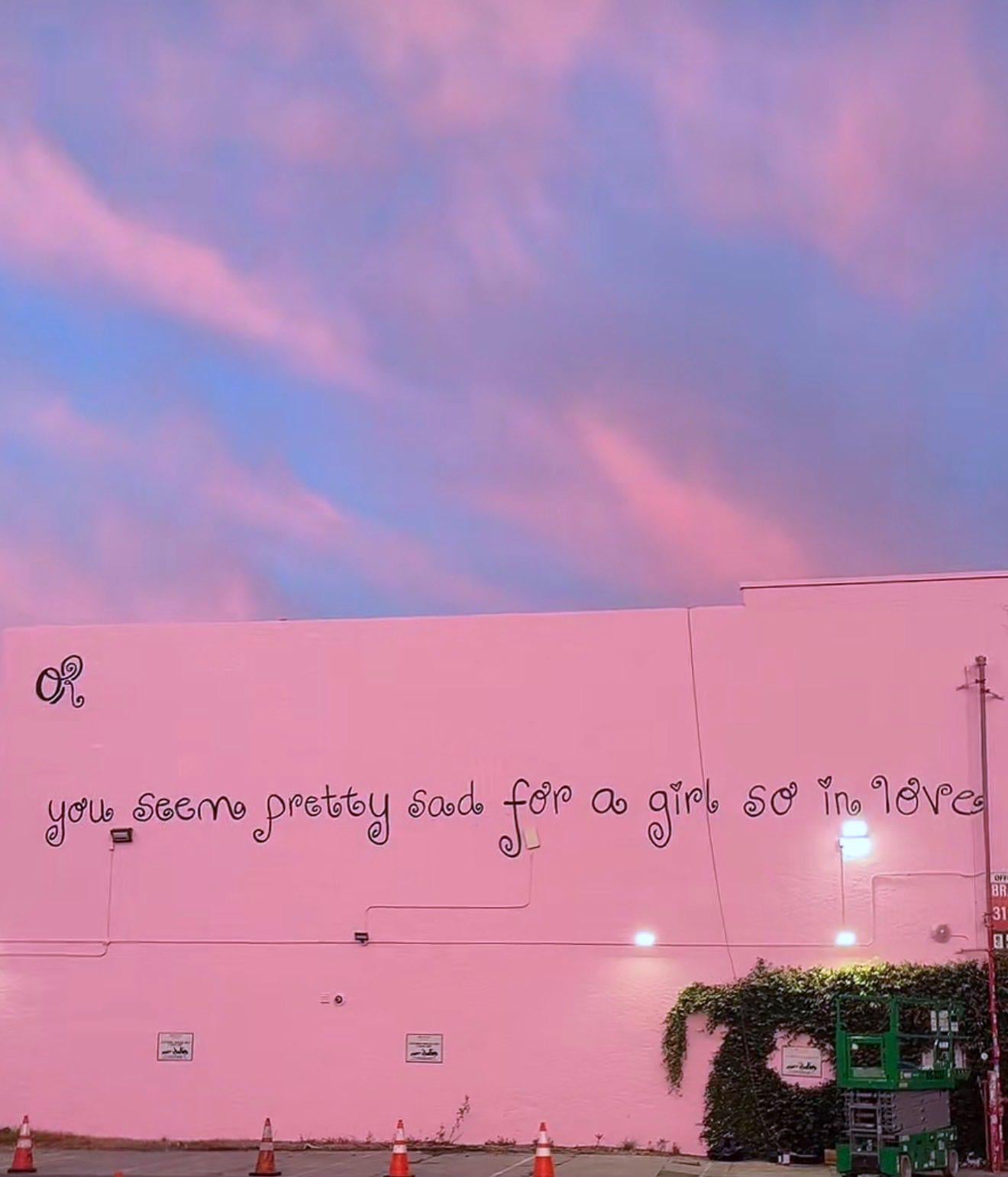 1320x1541 Olivia Rodrigo's wall now says “you seem pretty sad for a girl so in love”