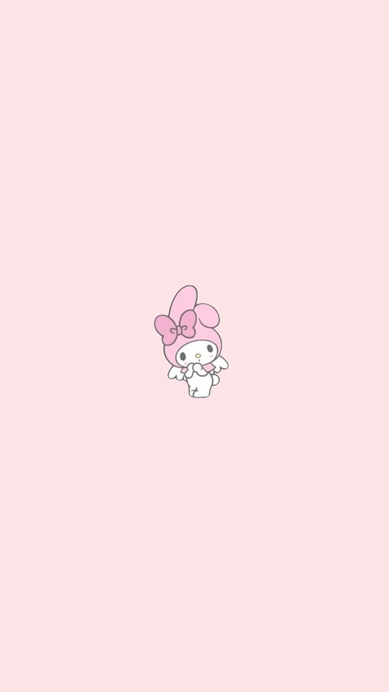 800x1422 My Melody Angel, angel, donethat kawaii, my melody, pastel, pink, sanrio, HD phone wallpaper