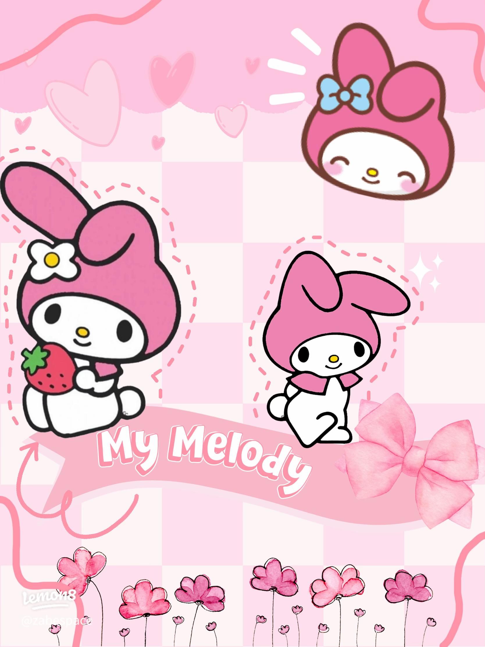 1668x2224 My Melody Pink Paradise: Cute Kawaii Sanrio Illustrations!