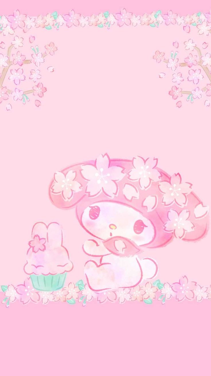 736x1308 Pink My Melody Wallpaper
