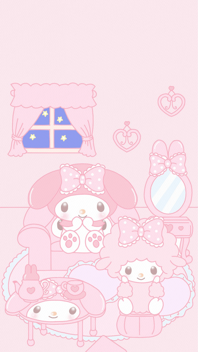 780x1387 MyMelody Wallpaper Ai's Ko Fi Shop