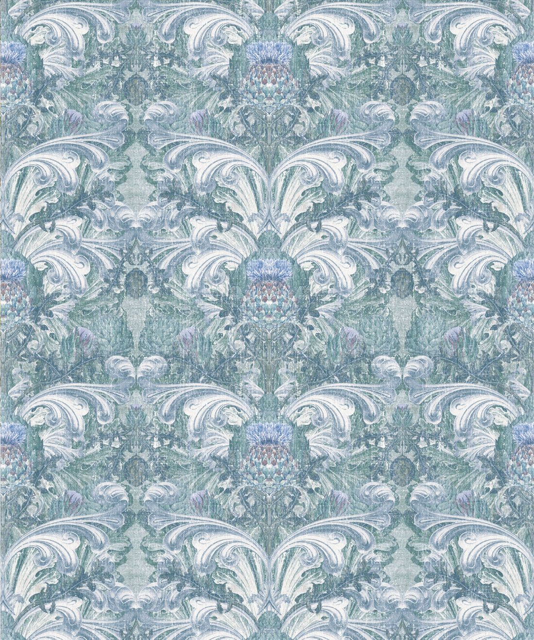 1100x1318 Thistle Floral Wallpaper • Baroque Inspired Design AUS