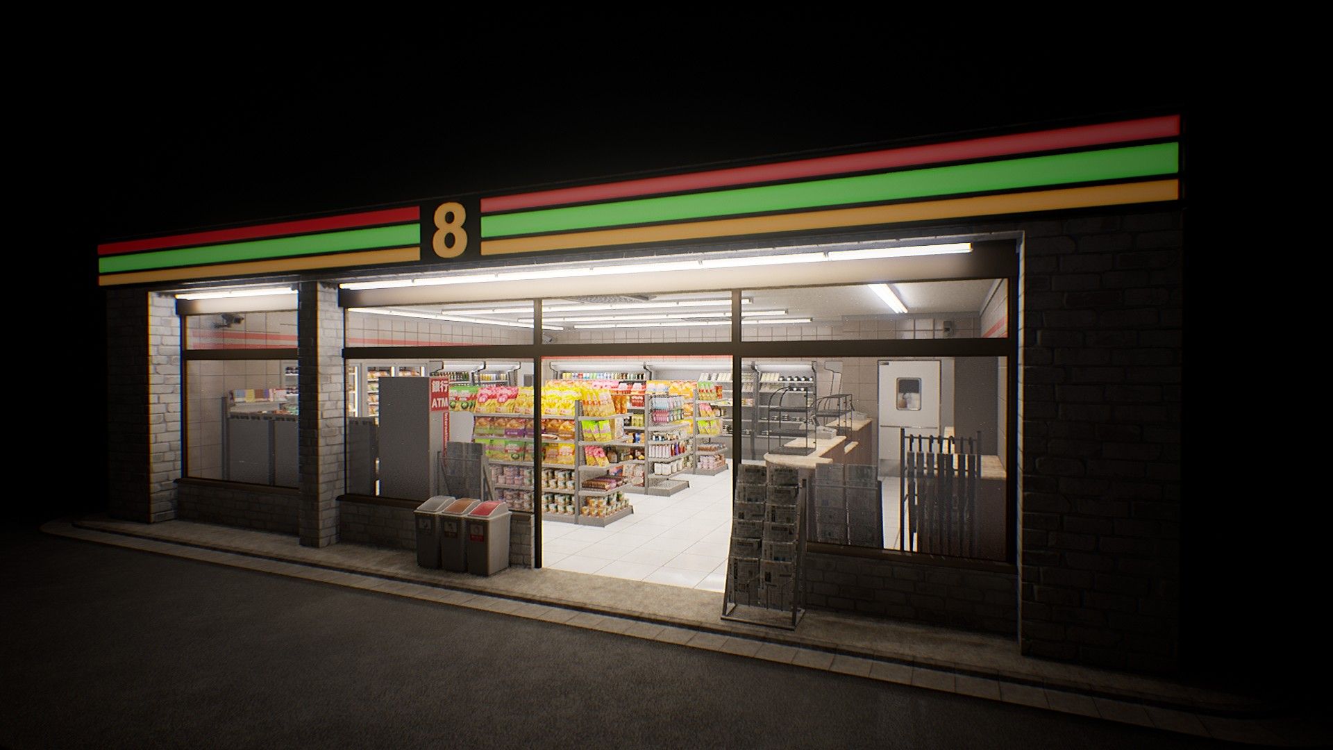 1920x1080 Japanese Convenience Store (formerly Blender Market)