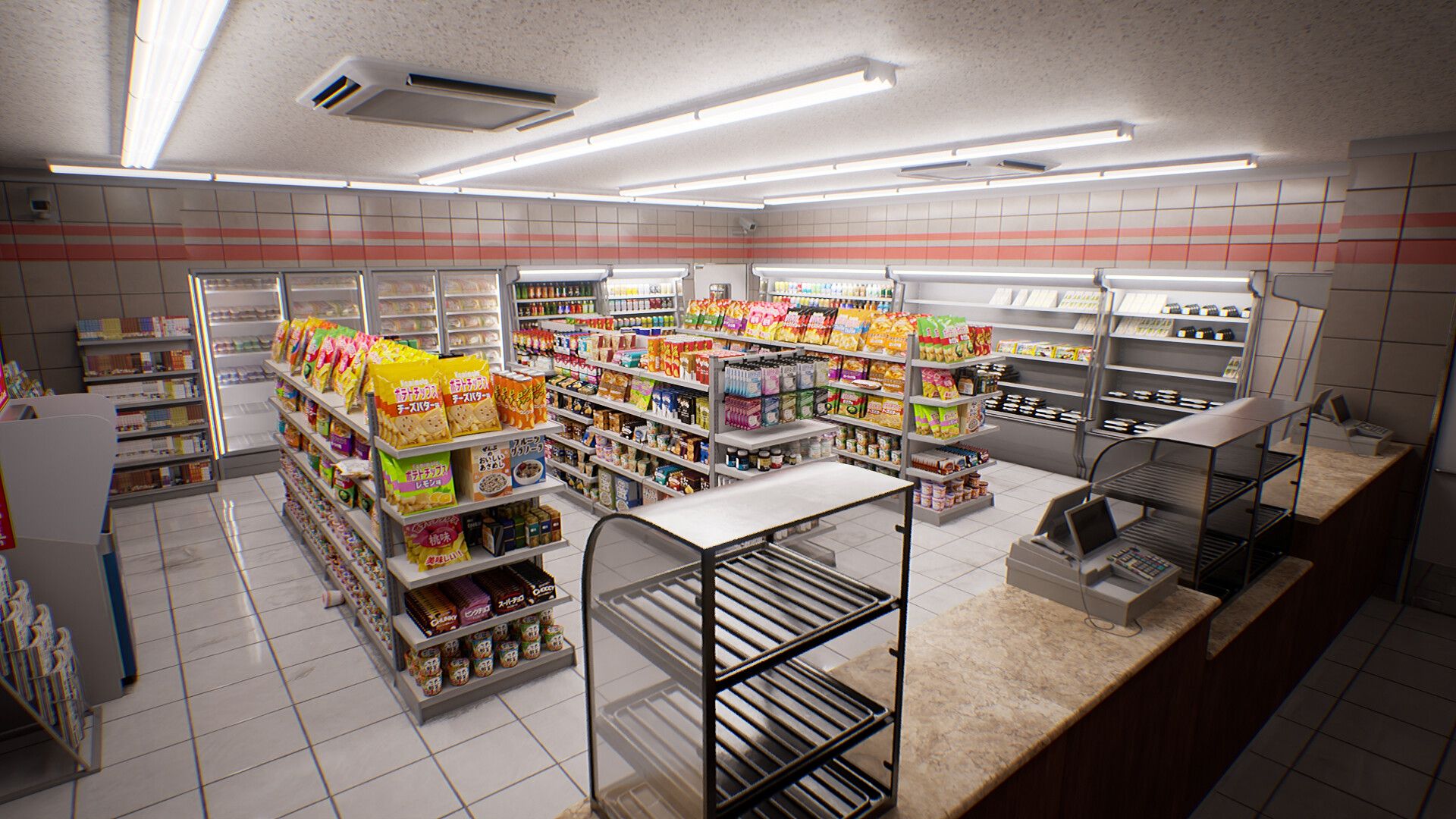 1920x1080 Nimikko Convenience Store - コンビニ