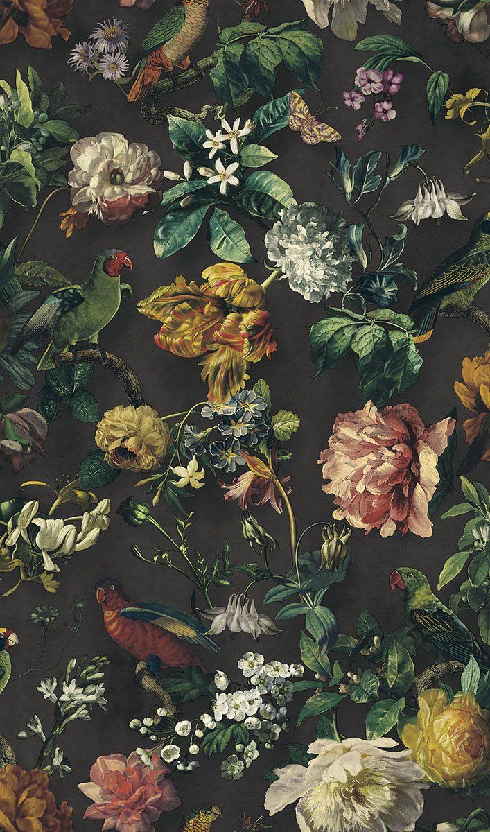 707x1200 Claude Floral Wallpaper