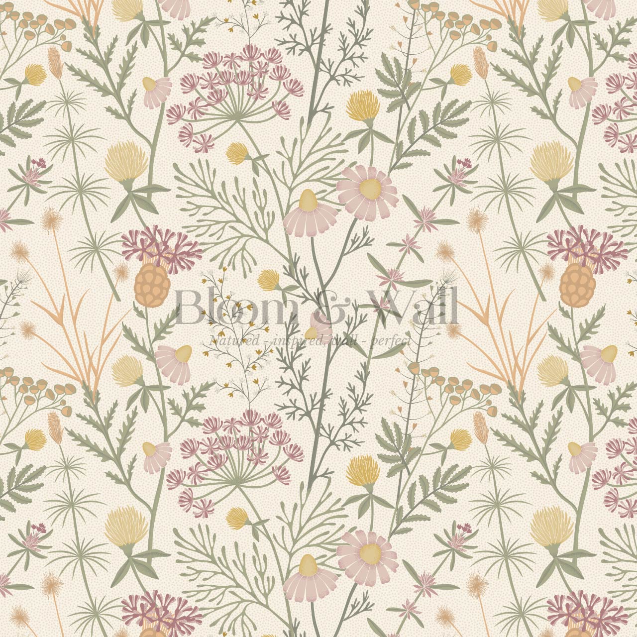 1280x1280 Annabelle Botanical Weeds Pastel Wallpaper