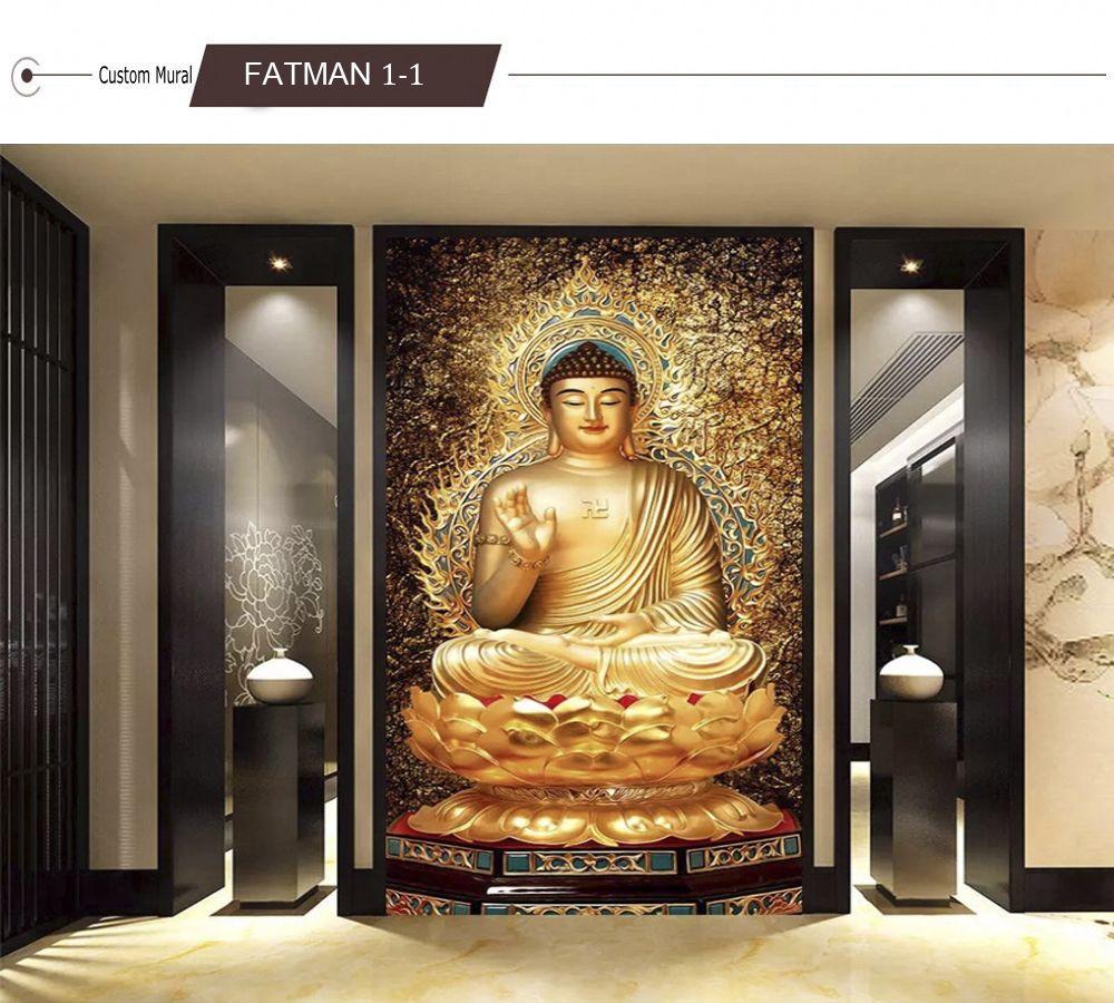 1000x900 Dropship Custom Chinese Style Golden Buddha Statue Decorative