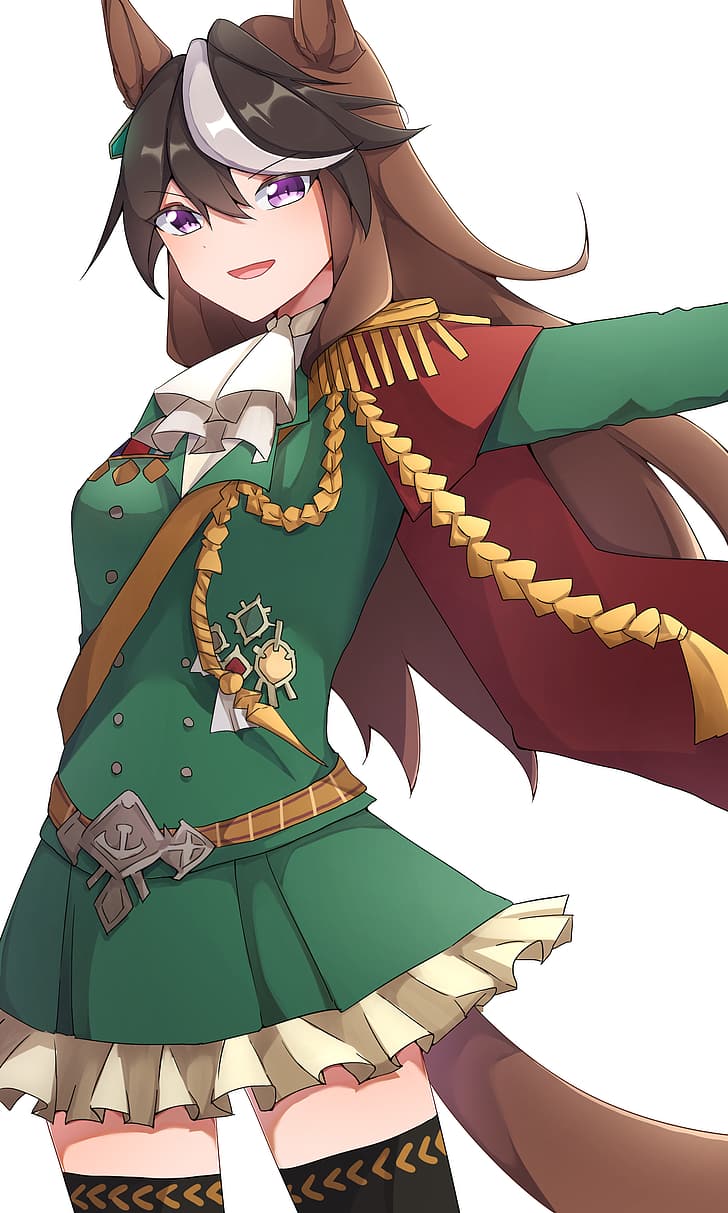 728x1213 HD wallpaper: Symboli Rudolf (Uma Musume), anime, anime girls, long hair