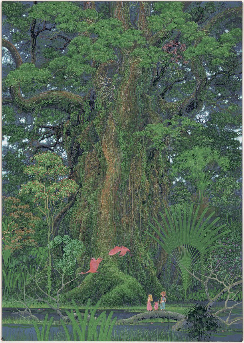 853x1200 We Added 165 New Hi Res Artworks To The Vault This Week, Including My All Time Fav, Secret Of Mana's Main Illustration By The Late Hiroo Isono. The Original File From Square Enix Is