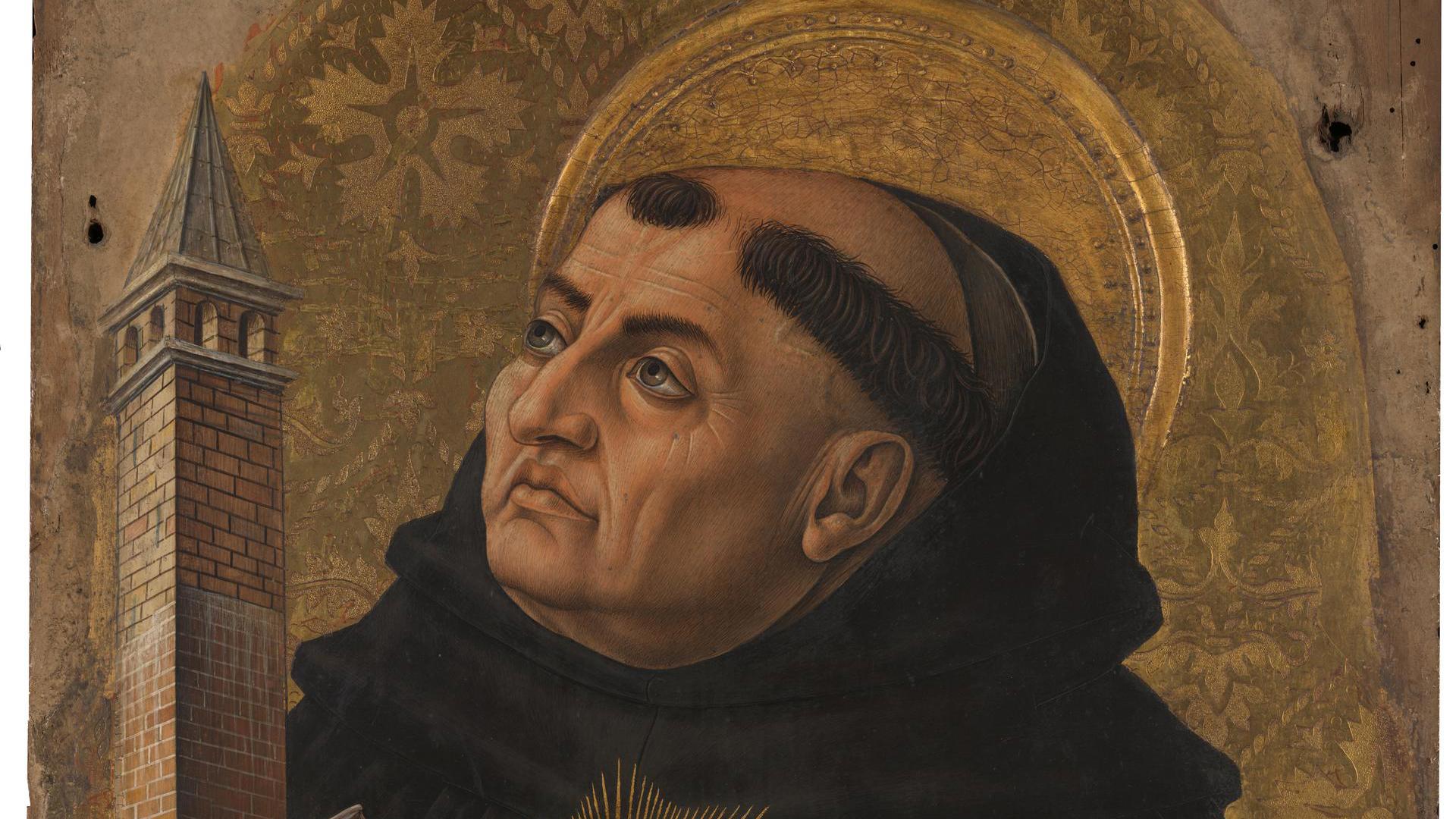 1920x1080 Carlo Crivelli. Saint Thomas Aquinas. NG788.9. National Gallery, London