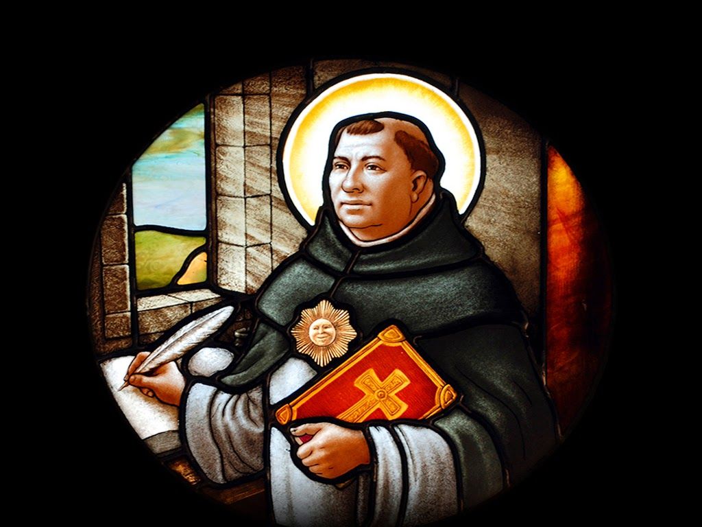 1024x768 Holy Mass image.: Saint Thomas Aquinas, priest and doctor of the Church