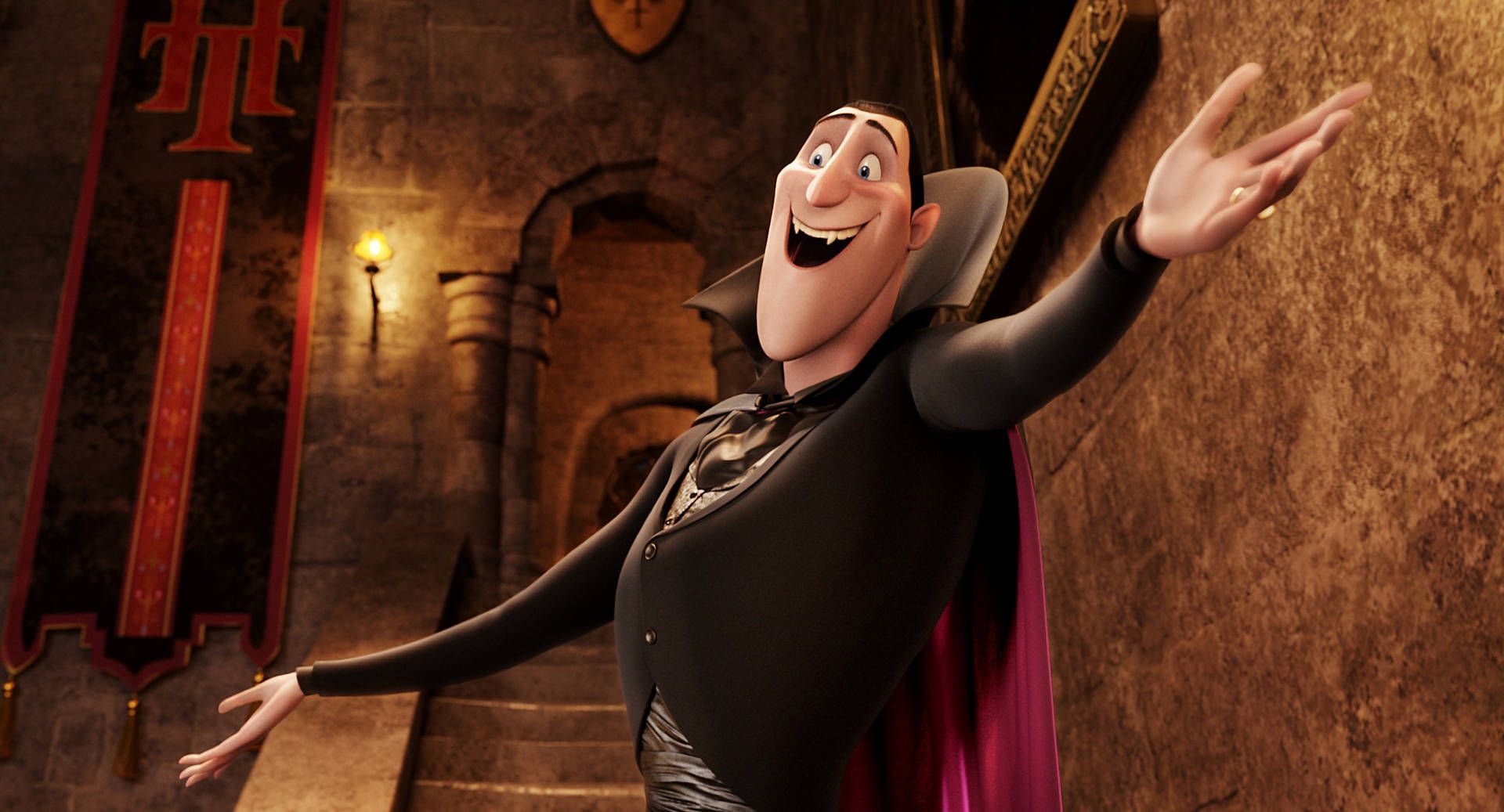1920x1037 Hotel Transylvania Happy Count Dracula Wallpaper