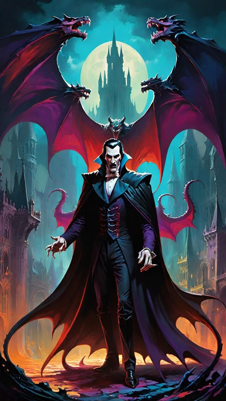 736x1302 Count Dracula (4) Wallpaper Digital Art