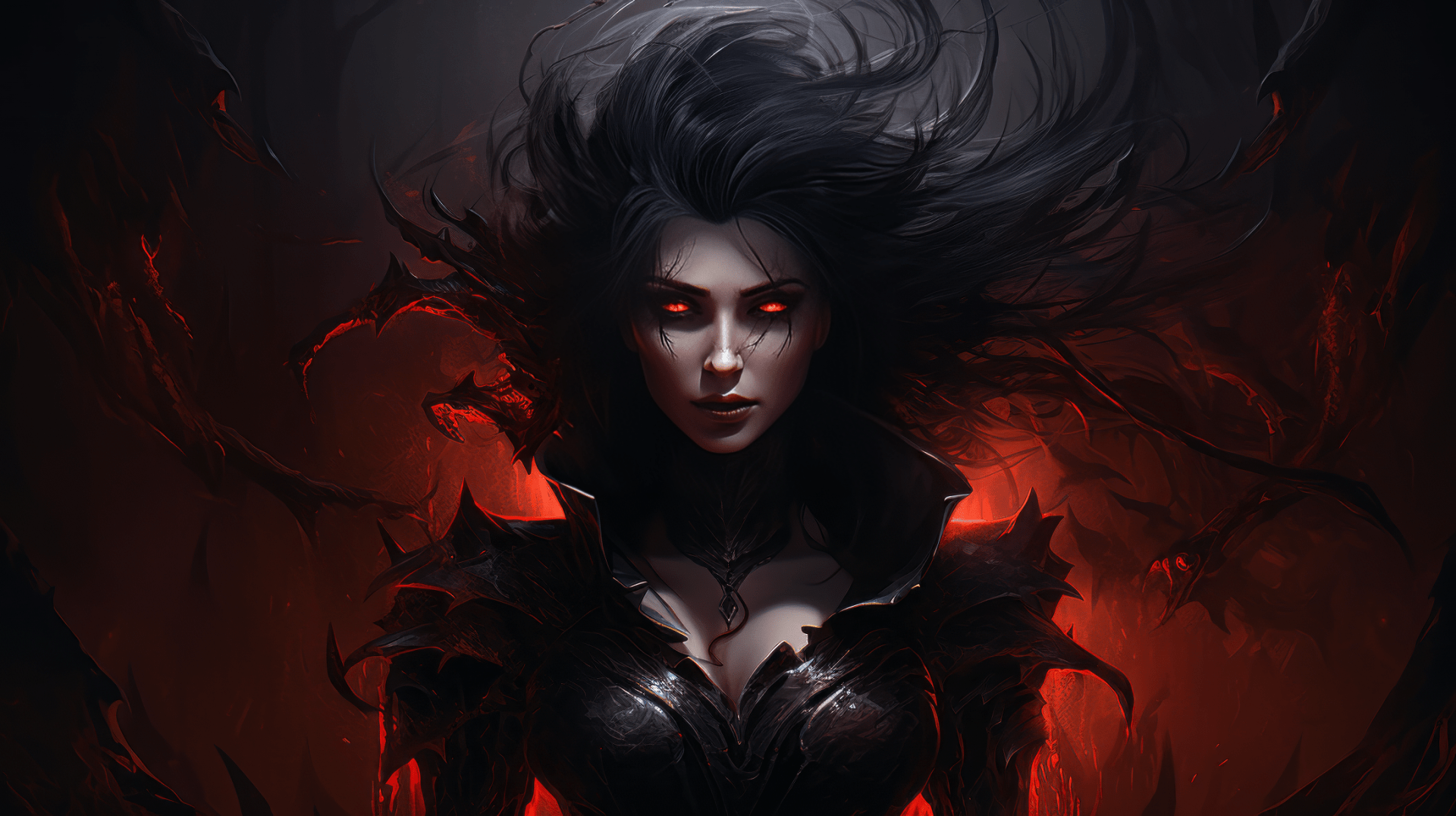 1920x1076 Mystic Vampire Queen HD Wallpaper