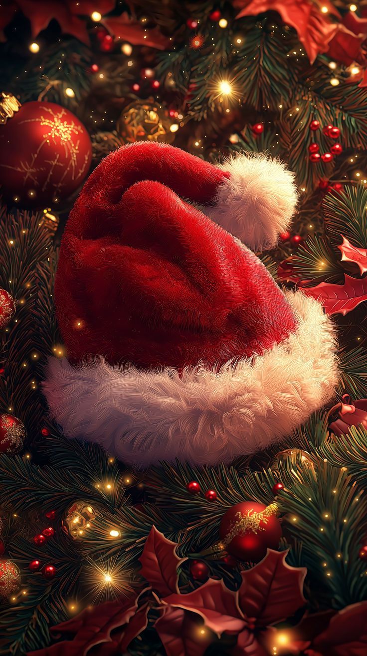 736x1313 Warm and Cozy Christmas Aesthetic Wallpaper for Winter