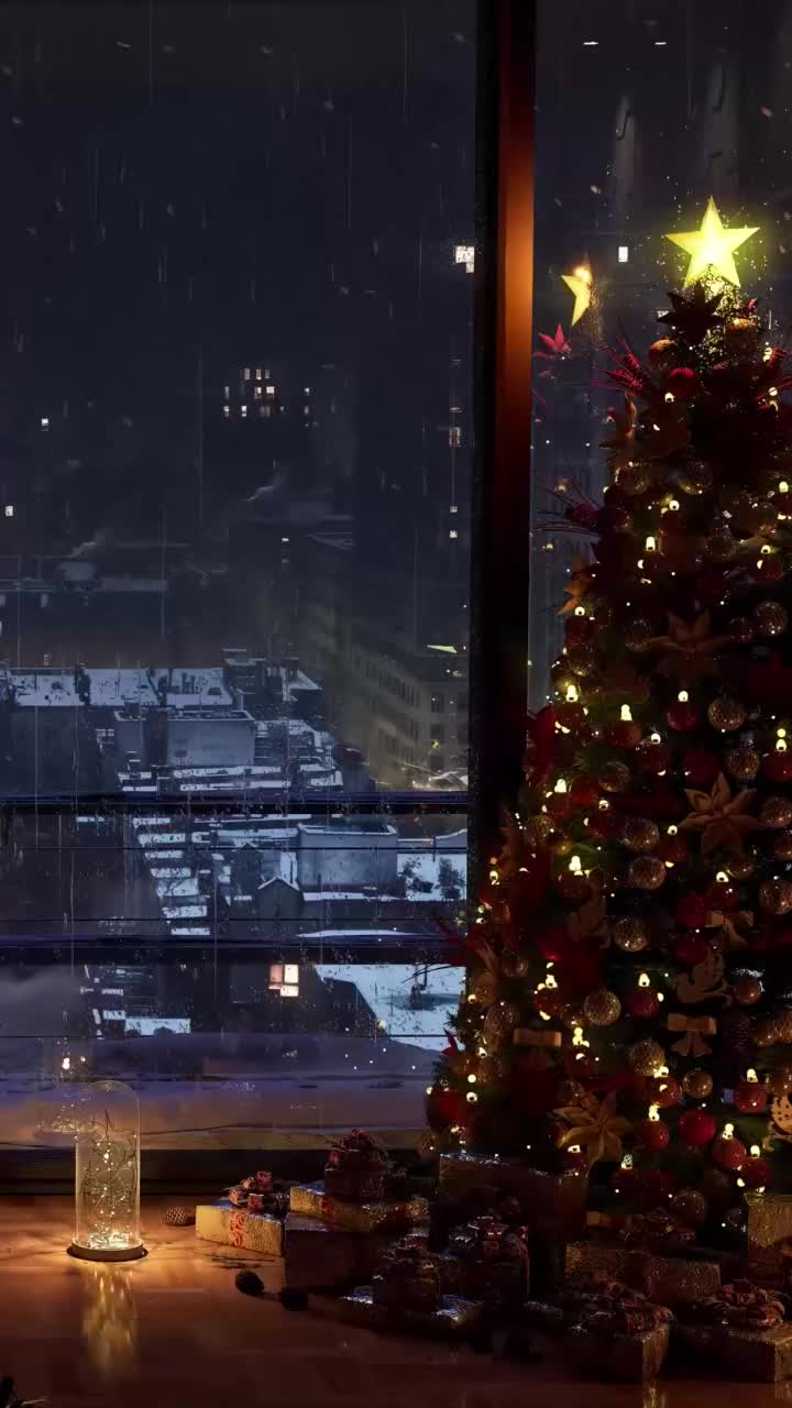 720x1280 Warm and Cozy Winter NYC Mobile Live Wallpaper