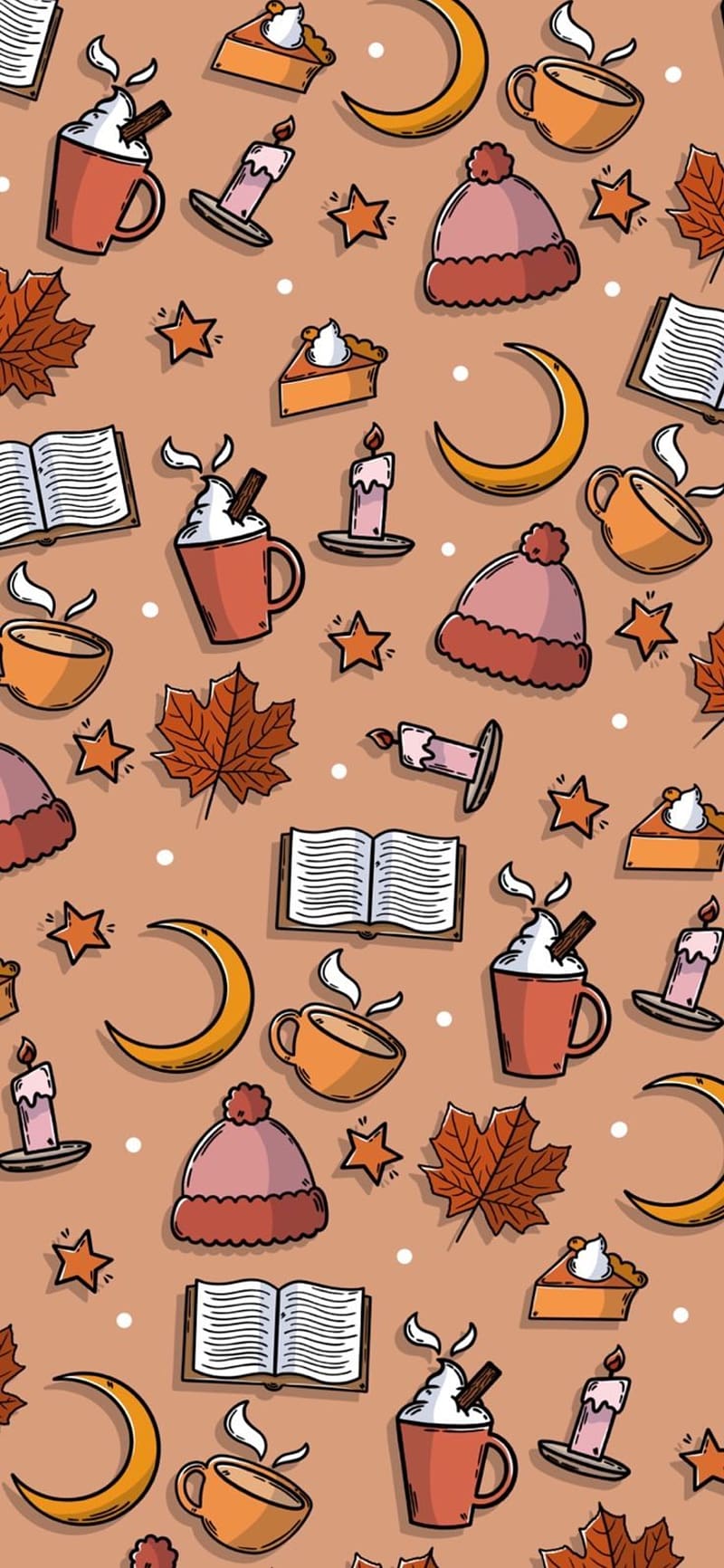 800x1732 HD warm and cosy wallpaper