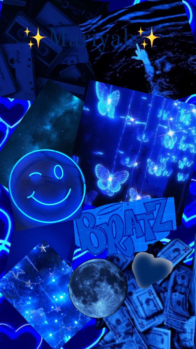 675x1200 Cute neon blue wallpaper. Blue and purple y2k wallpaper, Blue baddie background, Dark blue wallpaper